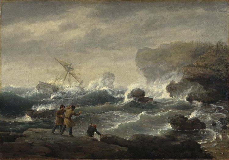 Thomas Birch Shipwreck china oil painting image